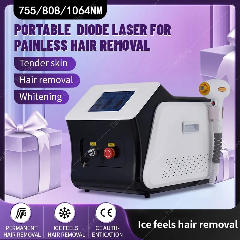 2024 Newest Three Wavelength 755 808 1064nm Ice Platinum Diode for Painless Hair Removal Can Achieve the Best Results