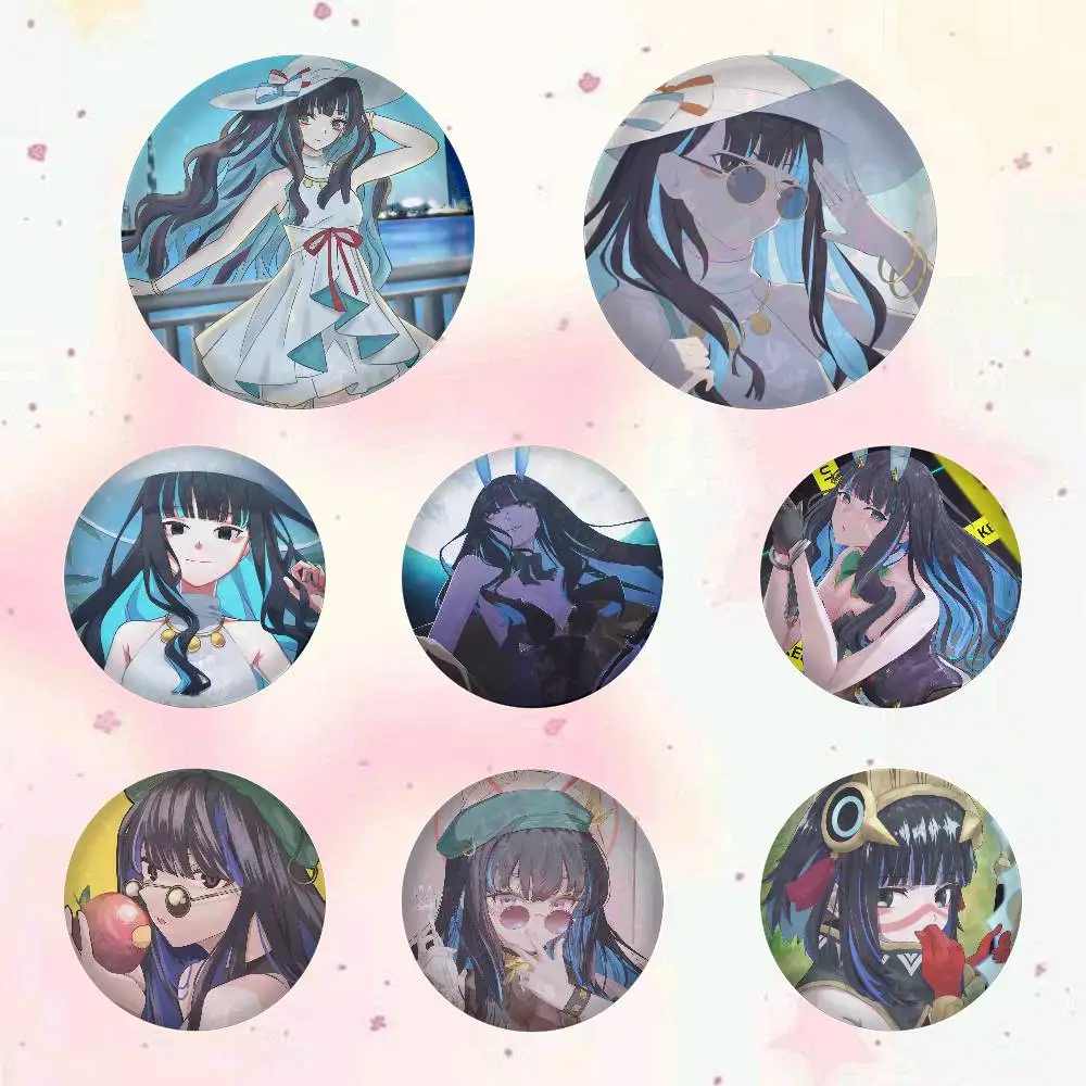 Pretender Tlaloc Fate Grand Order Insignias Redondas de 32, 44, 58, 75 mm, Pin de Cosplay, Decoración para Bolsos, Regalos para Fans, Coleccionistas y Amigos, Broche, Souvenir