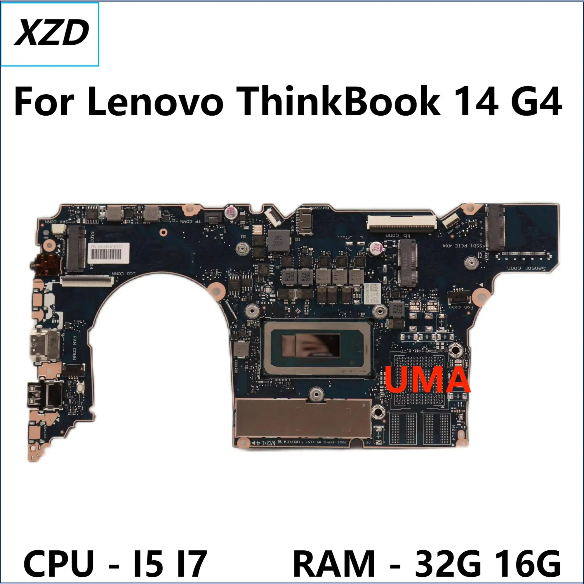 

NB5979_MB_ V10 Mainboard For Lenovo ThinkBook 14 G4+ IAP Laptop Motherboard With I5 I7 12TH CPU,UMA 16G-RAM 100% TEST OK