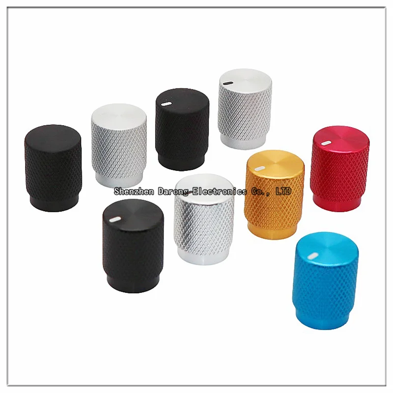 12.5×16 all-aluminum solid core knob cap Potentiometer encoder rotary cap Electronic instrument equipment switch side screw