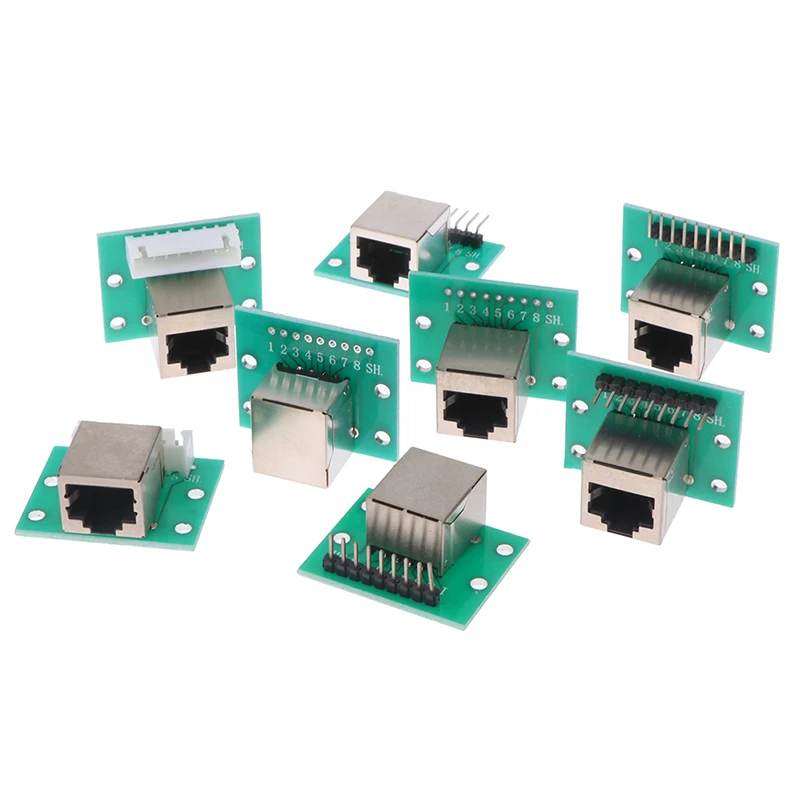 RJ45อะแดปเตอร์ Board XH2.54 Modular Ethernet อะแดปเตอร์เครือข่าย + Breakout Board + Pin Header