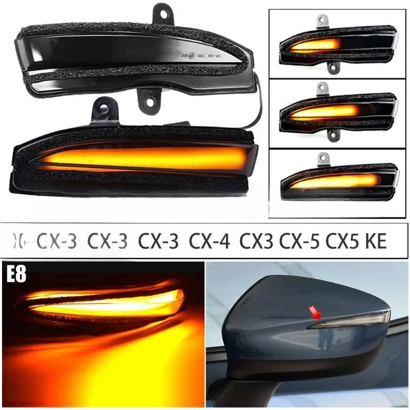 

Мигающий светодиодный индикатор направления с проточной водой, индикатор заднего зеркала, Mazda CX-3 CX3 CX-4 CX4 CX-5 CX5 KE 2016