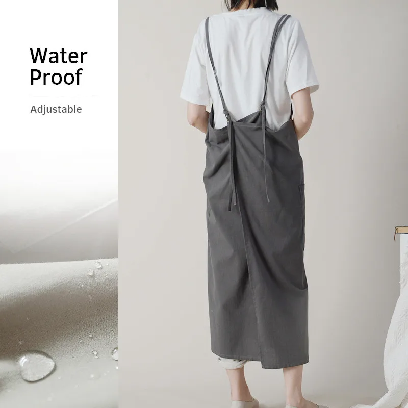 Nordic Cotton Waterproof Aprons for Baking, Art Painting, Florist Aprons, Coffee Shop, Bar, Hotel, Waiter, Kitchen, Chef, Barber