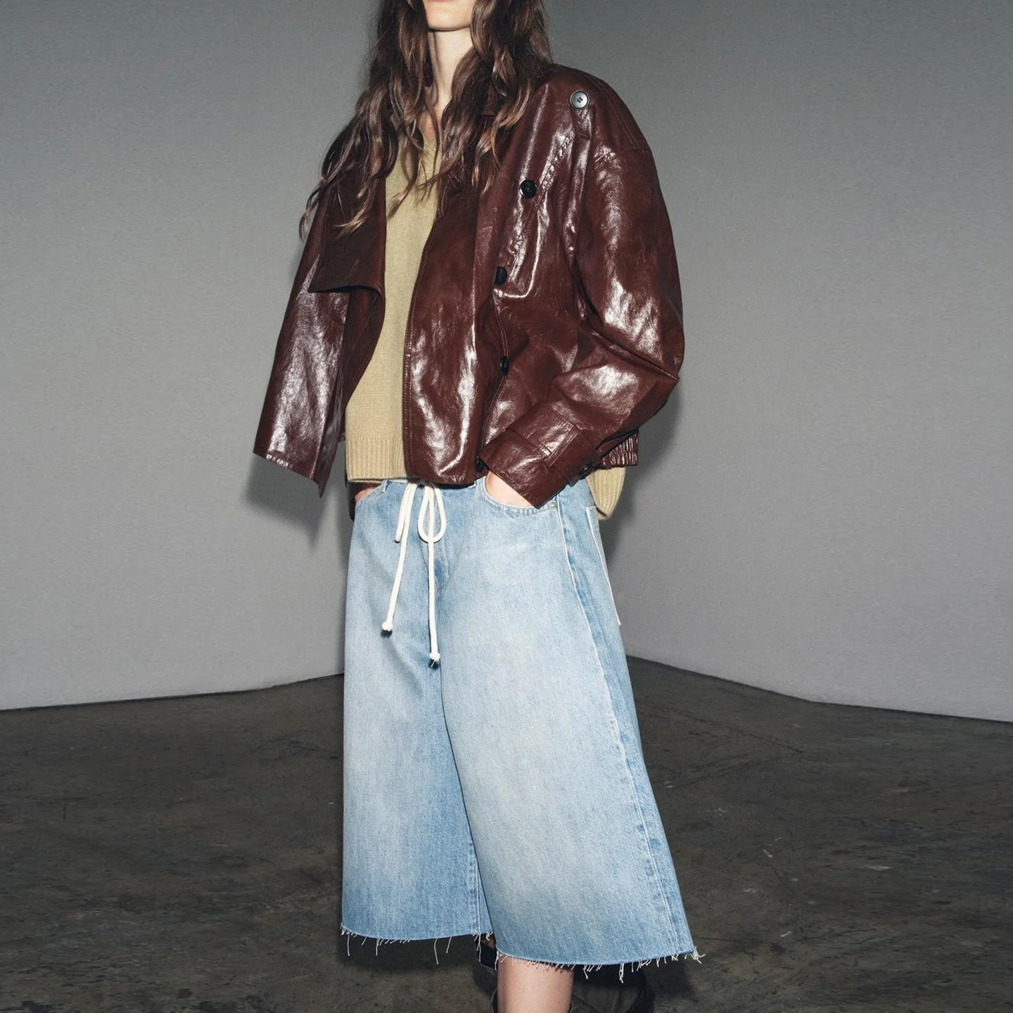 Ele iny Outerwear Women's Faion Personali Autumn New Arrival Z Commute Sle kets Loose Fit Long Sve o...