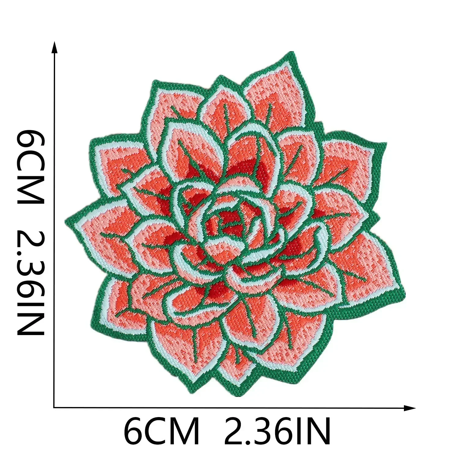 Cartoon Embroidery Patch Girl Power Tiger Lotus Iron on Patches Fusible Stickers for Clothes Ironing Badge Bags Hats Accessories