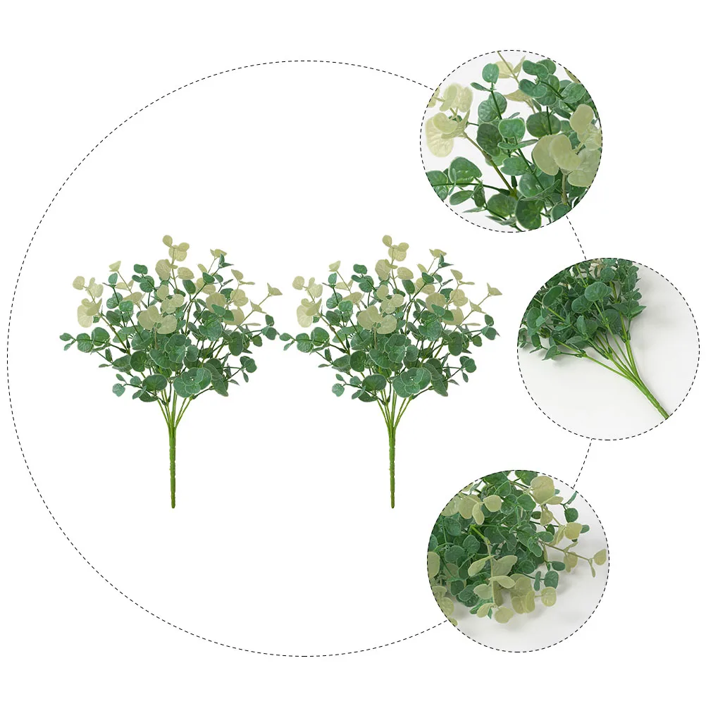 

2pcs Artificial Plants Decoration Lysimachia Pick Fake Leaves For Home Wedding Party Decor Evening Party Decoration