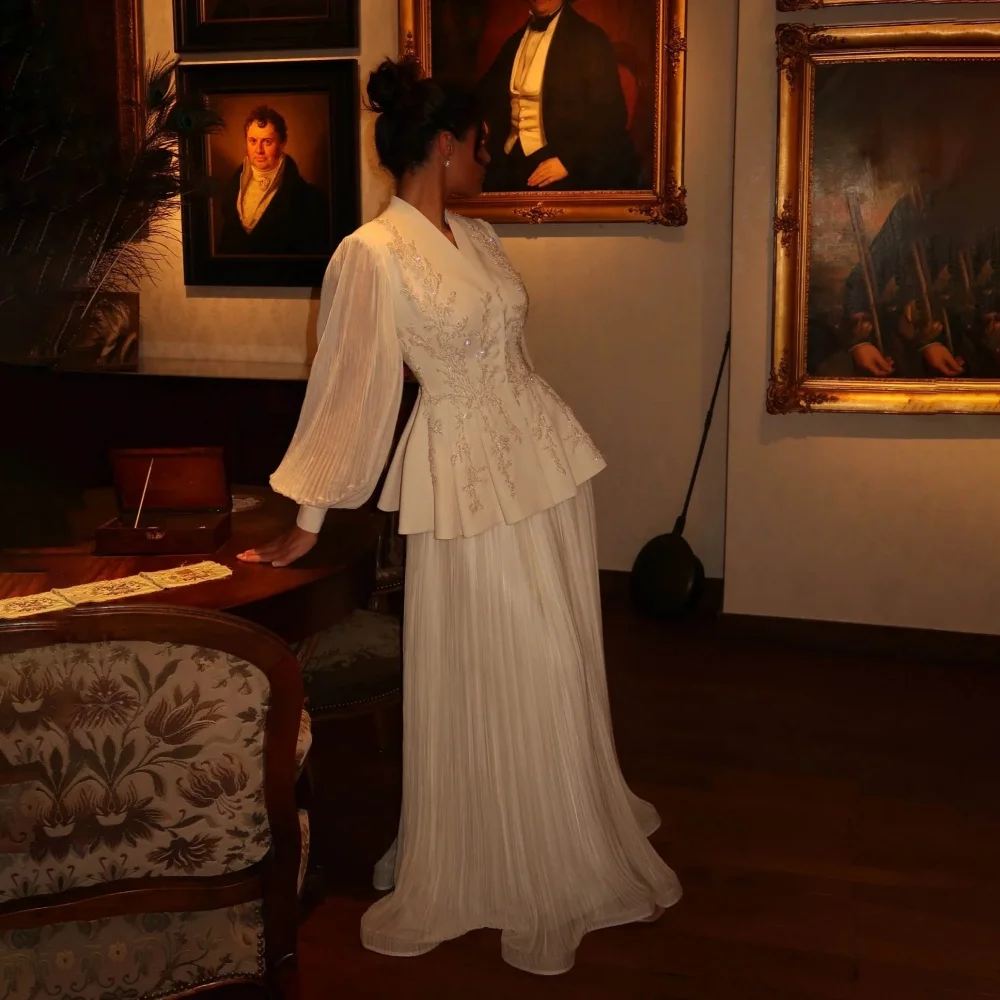 

A-line Lace Applique Zipper Evening Dress Charming Customized Exquisite V-neck Prom Dress Ruched Party Gown вечернее плать