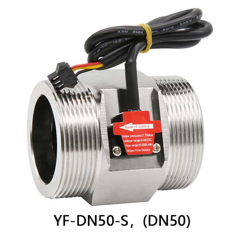 S304 Stainless Steel Flow Meter Electromagnetic Sensor High-Precision Detection DN15 DN20 DN25 DN32 DN40 DN50