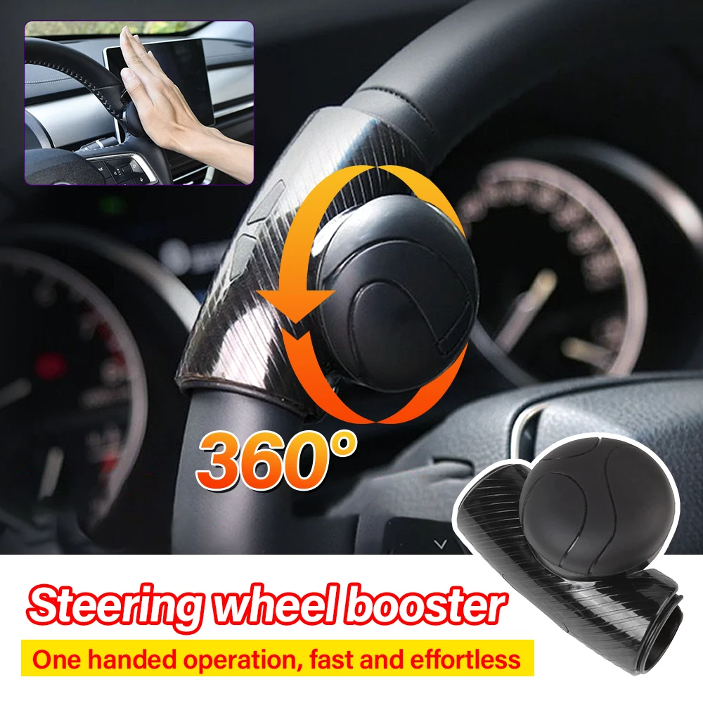 

1Pc /2Pcs 360° Steering Wheel Knob Ball Silicone 7.5cm Car Power Handle Grip Booster Labor Turning Helper Saving Auxiliary