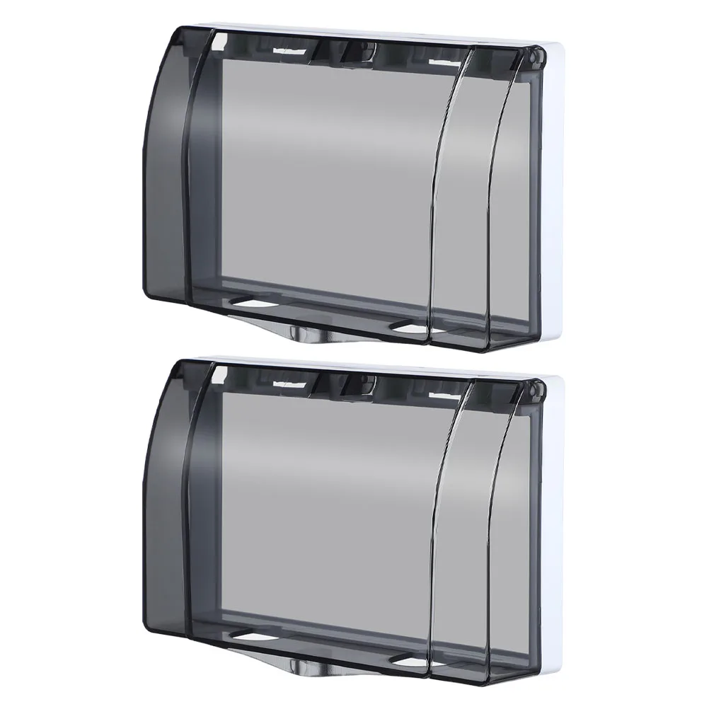 

2 Pcs Waterproof Outlet Cover for 86 Type Switch Sockets Plastic Easy Install Reliable Protection Dual Design