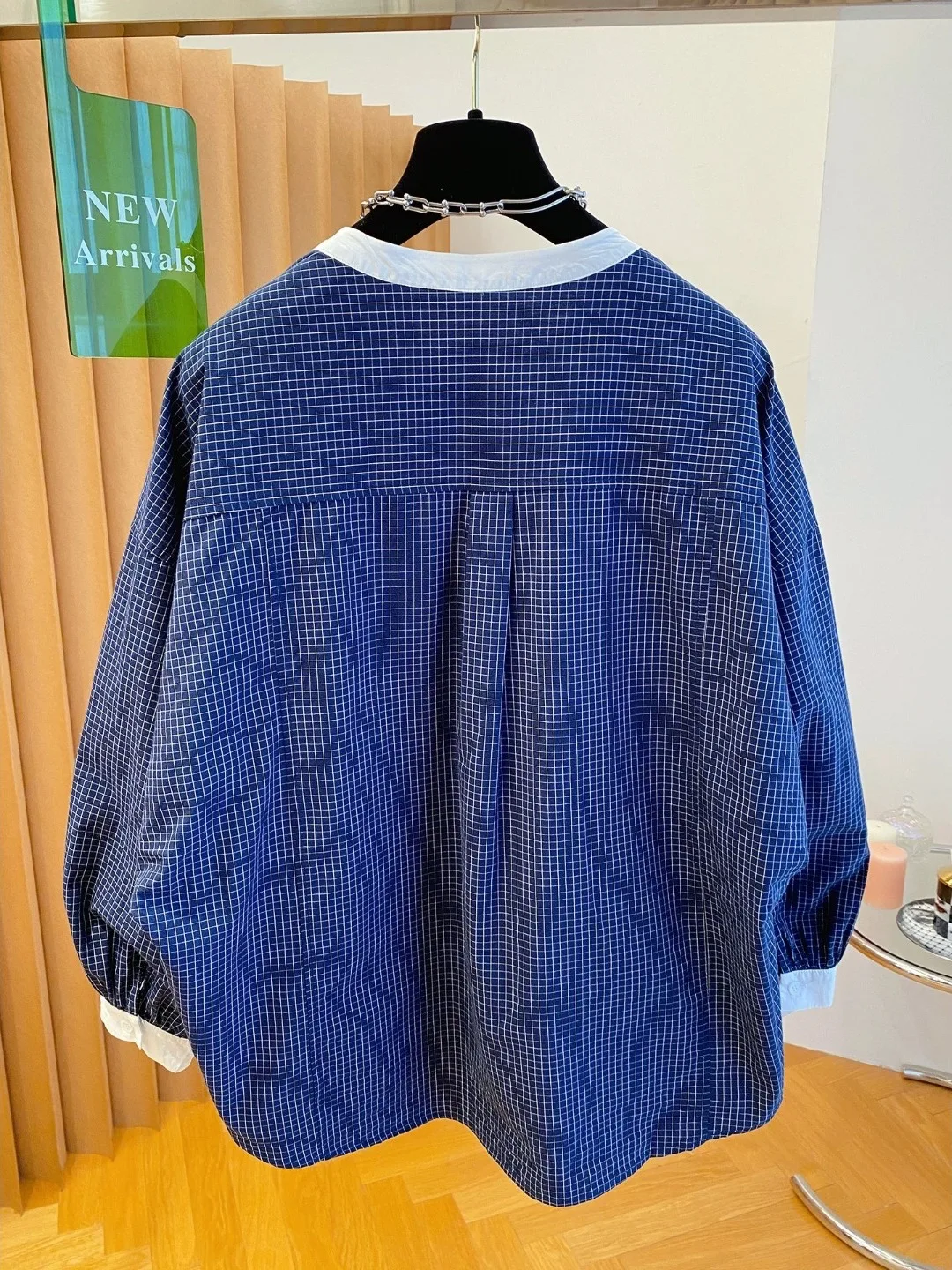 

Свободные длинные свеки круглые Ne Plaid irt Корейский бренд Sle Agel End-of-Line Женские модные ранние осенние новые свободные люди...