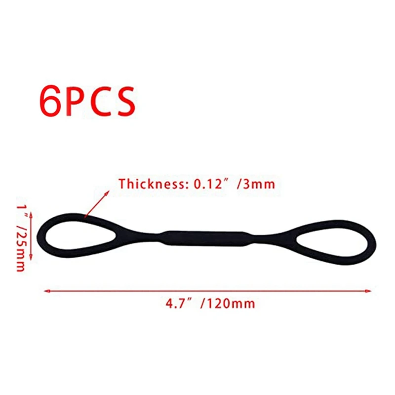 6PCS Small Size Tuning Slide Buffer Small Totra Rope For Baha Small Size Accessories Replacement