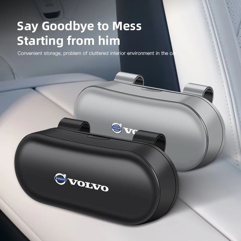 Clip para Gafas de Coche, Caja para Gafas de Sol, Accesorios Interiores para Volvo XC60 V50 V70 S90 XC40 S80 T6 V90 EX30 EX90 EM90 C40 S40 S80L CX70