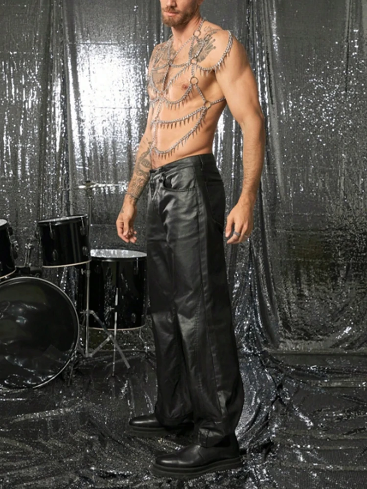 Tassels Chain Body Shoulder Sexy Body Metal Chains Man Punk Silvery Clubs Wear Gothic Harness Vest Accessory Performance Party - view 4