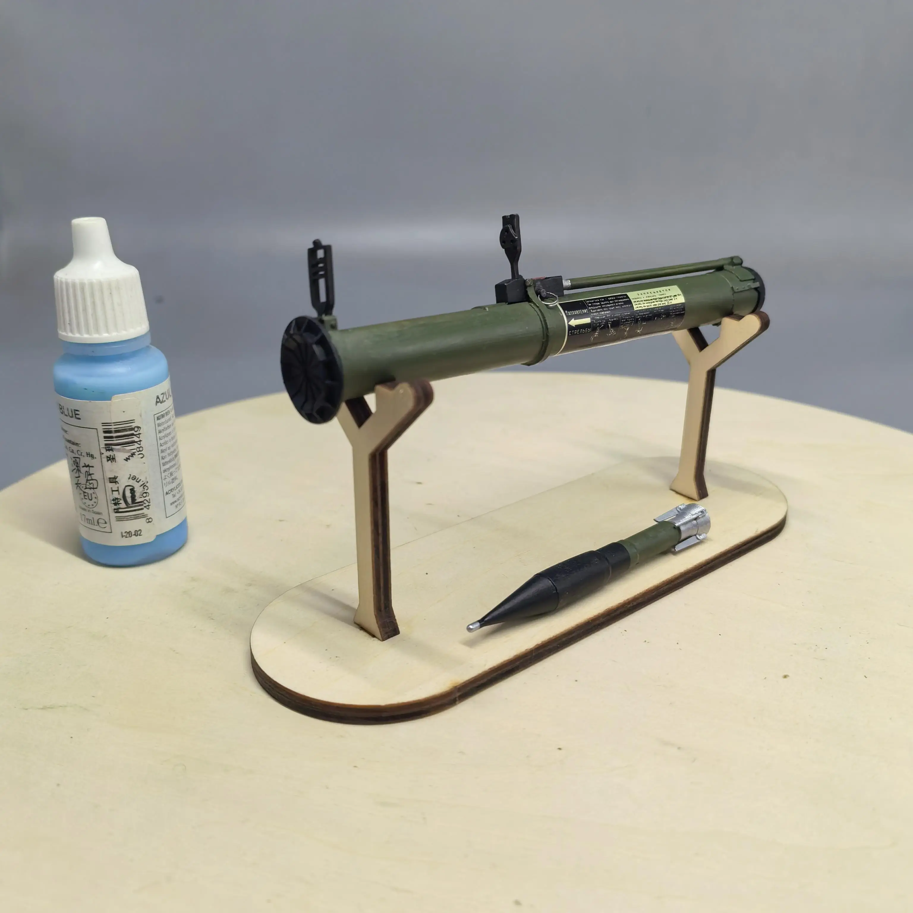 1/6 مقياس العمل العسكري الشكل ملحق RPG-26 Aglen المتاح قاذفة الصواريخ ثلاثية الأبعاد مطبوعة مصغرة لعبة مجسمة بندقية #3