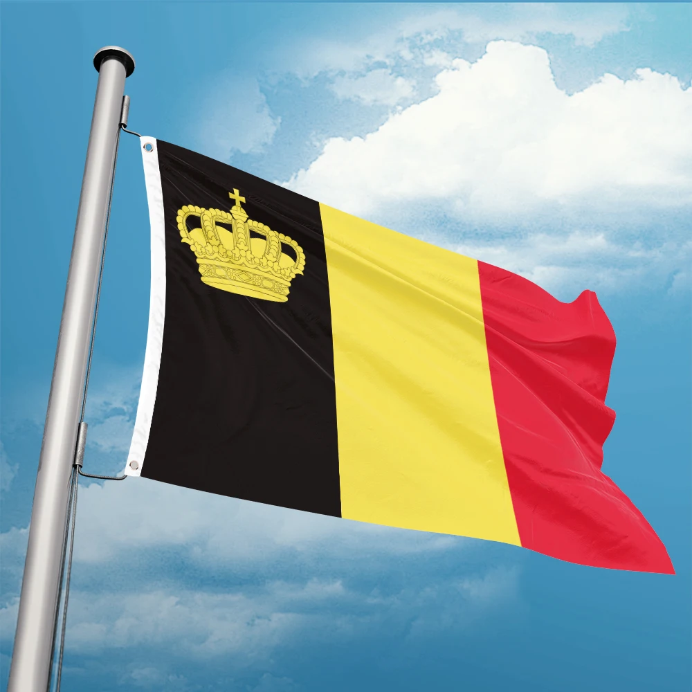 Belgium yacht ensign Flag 3ft x 5ft Polyester Banner Flying 90* 150cm Double Penetration Custom Outdoor Indoor Double Stitching