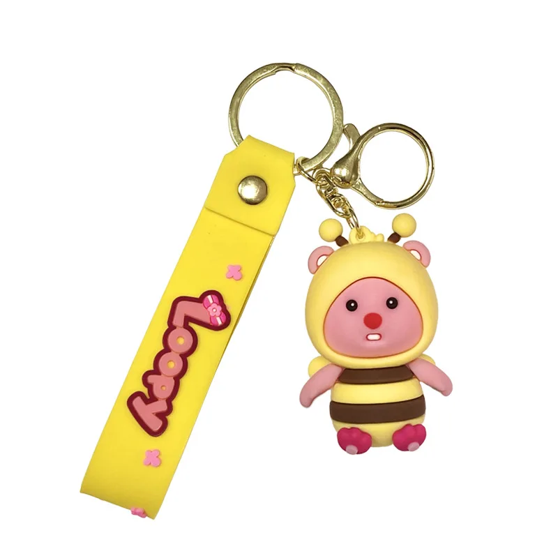 Minso creative keychain bag pendant, cute couple car key chain pendant, exquisite small gift