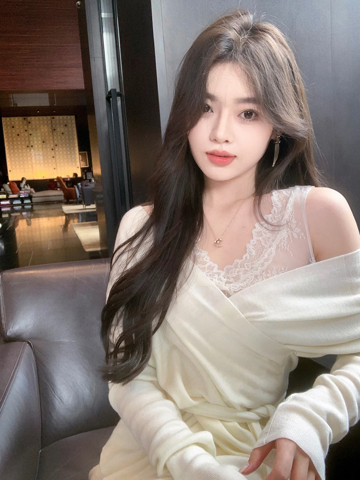 

ByYou, зимний женский вязаный топ Camere V-Ne, кружевная майка Csole, комплект из двух предметов, длинный комплект све Faion