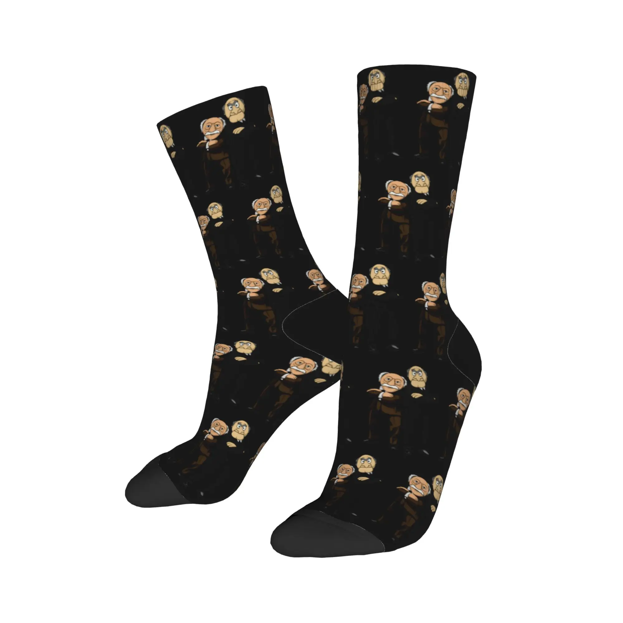 Statler and Waldorf Socks  Elegant Stockings Autumn Non Skid Couple Socks Comfortable Graphic Outdoor Sports Socks