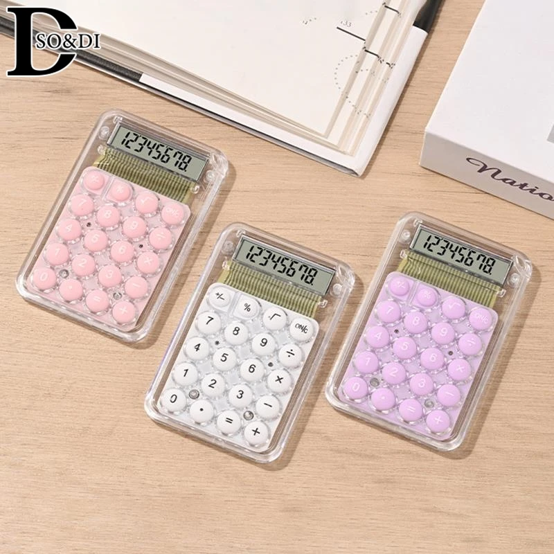 Cute Silent Calculator Mini Fashion Version Learning Auxiliary Small Portable Calculator Student Stationery