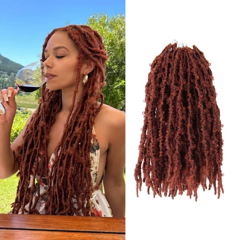 1 Pak Rambut Rajutan Kupu-kupu Sintetis untuk Wanita Kepang Pra-pilin Locs Palsu (10/12/14/16 Inci 1 Pak, 350)