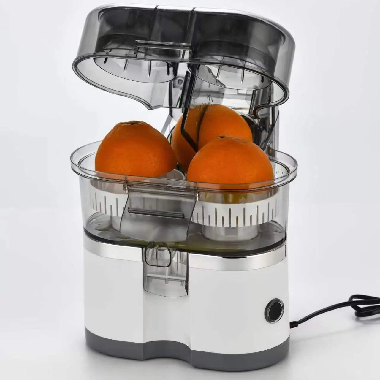 Dual-function Electric Juicer, Slicing & Juicer for Citrus, Carrot & Fruits