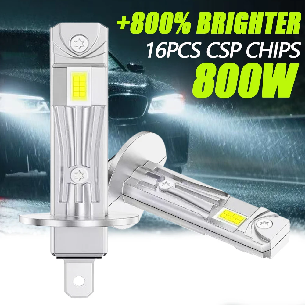 أمبولة Led H1 السوبر مشرق 30000LM LED أضواء CANBUS للسيارة 6000K الأبيض اللاسلكية السيارات العلوي الأضواء الضباب المصباح الكهربي