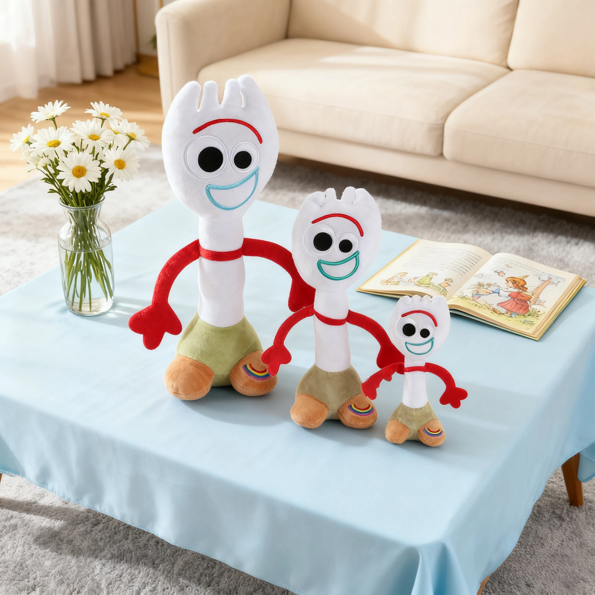 Disney toy story 4 forky boneca de pelúcia dos desenhos animados woody forky brinquedos de pelúcia kawaii anime boneca de pelúcia chaveiro presente de aniversário para meninos