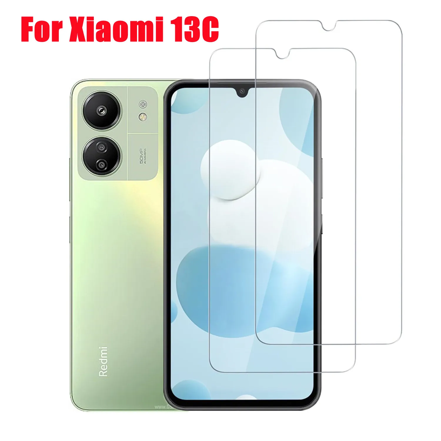 HD Tempered Glass For Xiaomi Redmi 13C Film