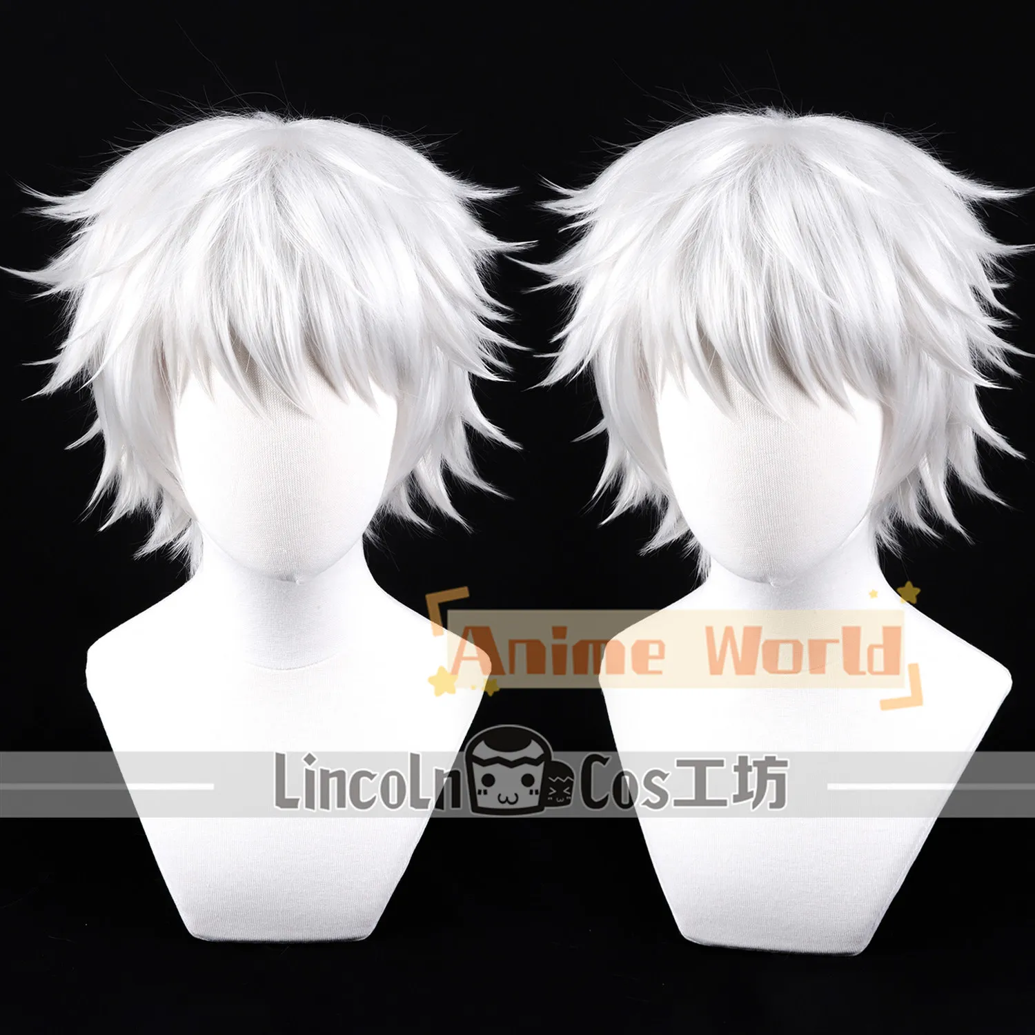 

Anime Kalim Al-Asim Cosplay Wig Halloween Carnival Party Props Synthetic Hair Heat Resistant Fiber + Wig Cap