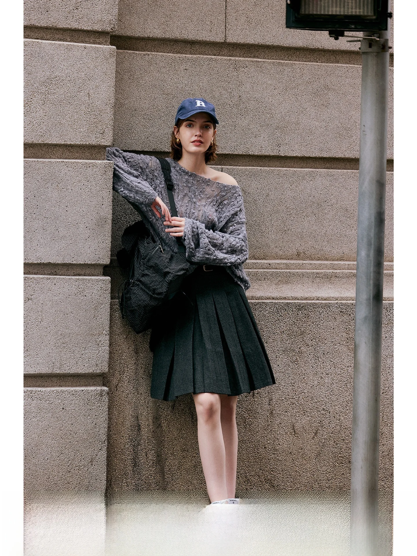 Luna7xi High Waist A-Line  Skirt Women's Autumn Commute Slimming Pleated Skirts Soft Comfortable Polyester Fabric