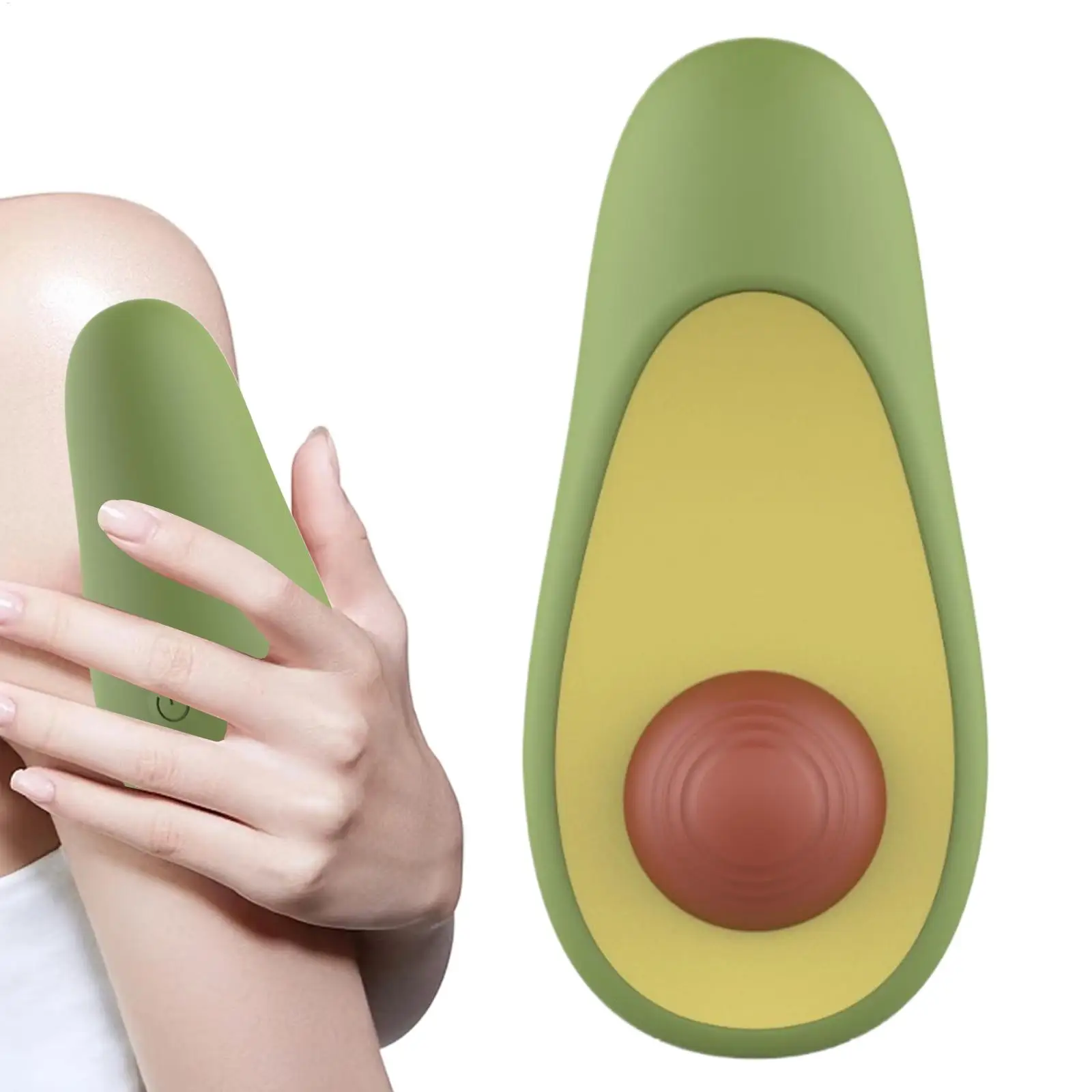 

Avocado Shape Facial Sculpting Tool Face Massager 10 Tapping Modes Neck Massage Machine For Women Men Full Body Fatigue Skincare