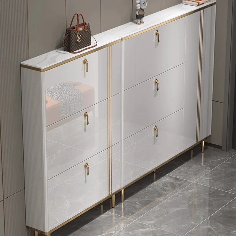 

Entrance Hall Ultra Thin Shoe Cabinet Show Space Saving Kitchen Vertical Shoe Shelf Makeup Drawers Muebles Entrance Furniture