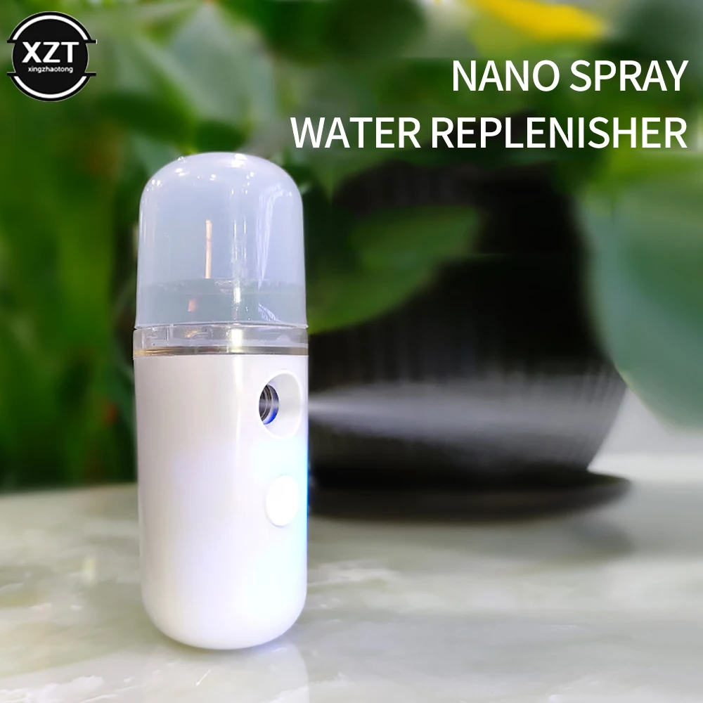 Car Air Humidifier 30ml Mini Nano Facial Sprayer USB Nebulizer Purifier Aromatherapy Essential Oil Diffuser Water Replenishment