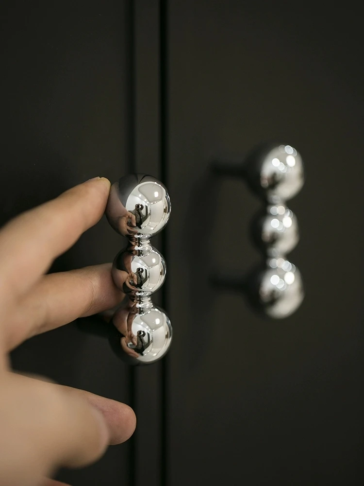Furniture Handles Bedroom Brass French Silver Wardrobe Door Handle Cabinet Door Shoe Cabinet Drawer Kitchen Brass Small Handles