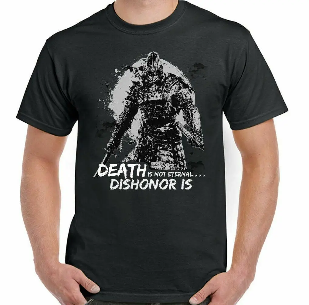 Death Is Not Eternal MMA Samurai Fighting Fitness Training T Shirt Short Sleeve Casual 100% Cotton O-Neck Summer Mens T-shirt