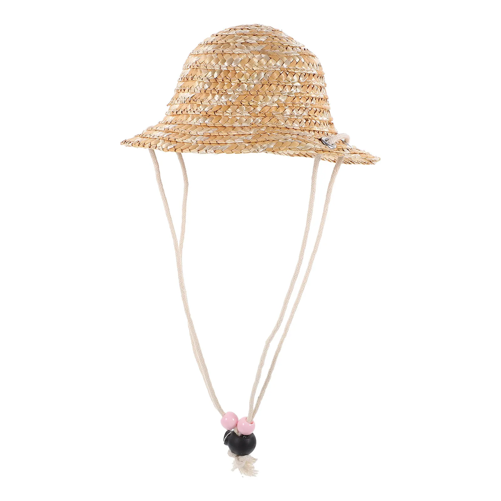 

Миниатюрная соломенная шляпка, маленькая плетеная соломенная шапочка в деревенском стиле, декоративный акцент для поделок своими руками, праздничных мероприятий, миниатюрное плетеное украшение-шапочка