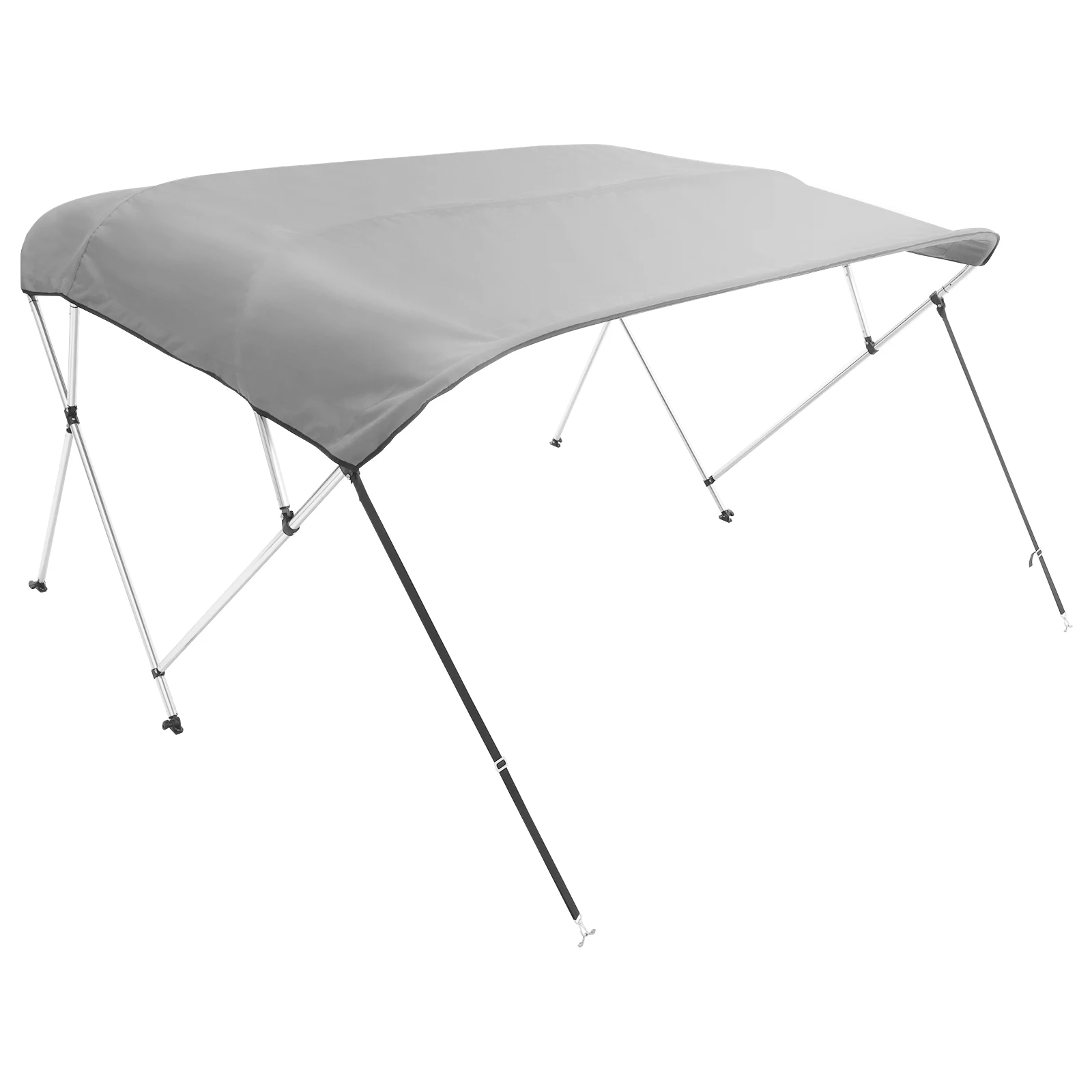 Light Grey 4 Bow Bimini Top Boat Cover 900D