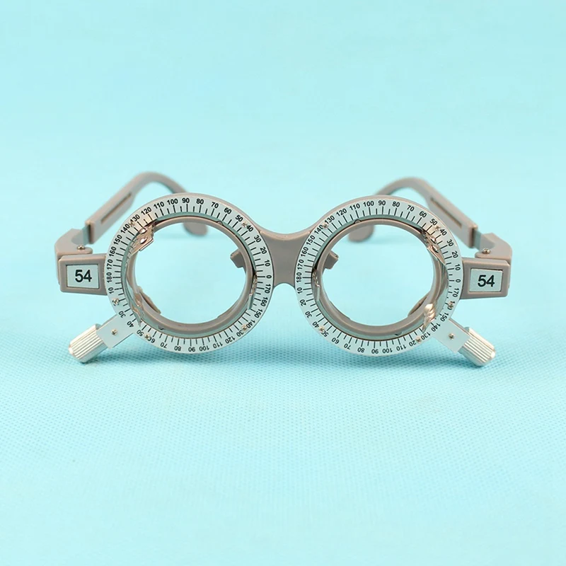 1 Stück Optometrie-Testlinsenrahmen, ophthalmologisches Instrument, fest, PD-Option – AC47