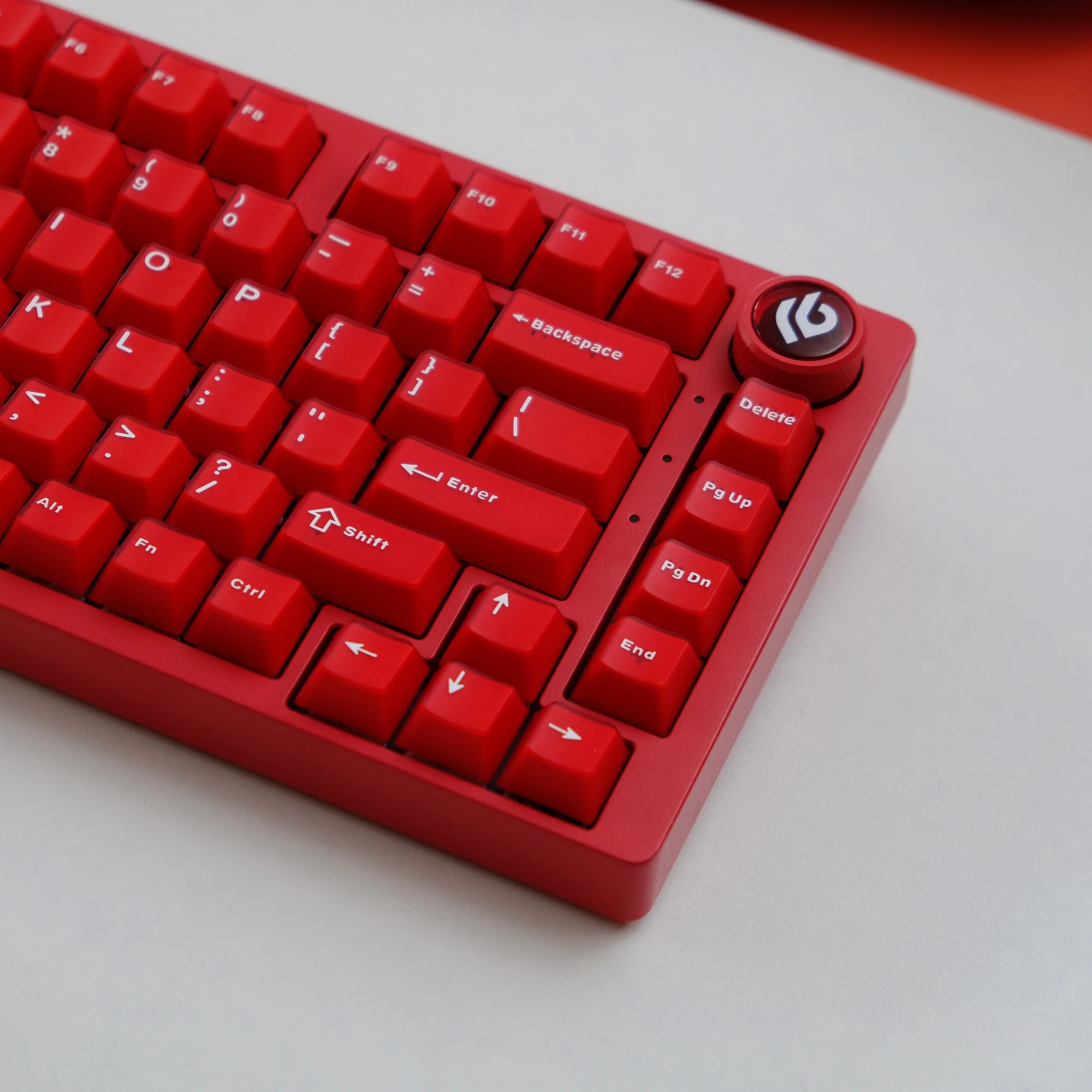 Original height ABS two-color ruby semi-transparent keycap