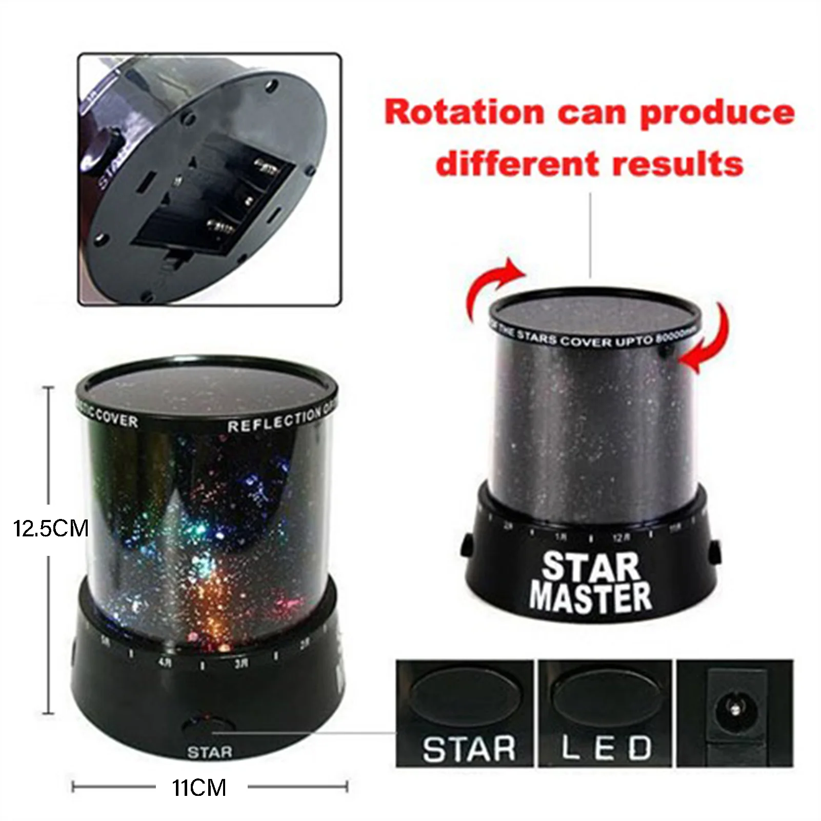 Star Projector Night Light Party Ambient Lighting Decor Projector Light for Children Adult Home Party