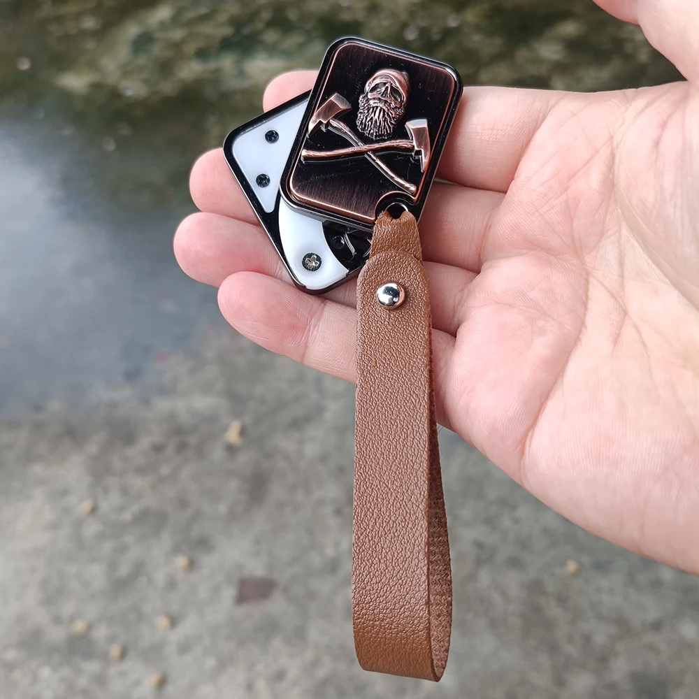 プッシュカードEDCフィジェットスピナー金属製フィジェットトイ大人のストレス解消磁気金属無限フィジェットスピナー