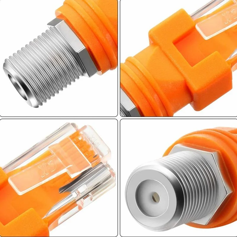 4Pcs F-Type Connector RF Female To RJ45 Male Coaxial Barrel Coupler Adapter Coax Adapter RJ45 To RF Connector