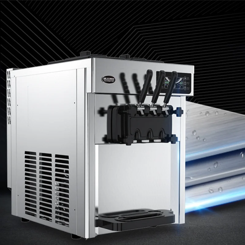 

Машина для мороженого из нержавеющей стали, три вкуса, производители мягкого мороженого, коммерческие