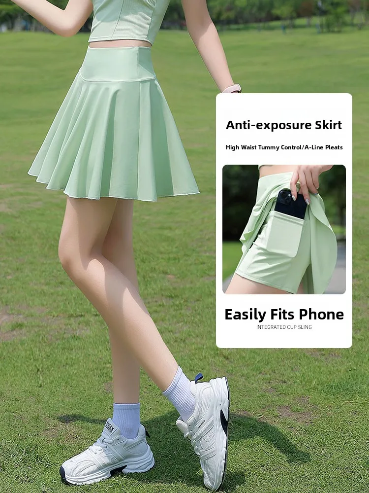Conjunto deportivo Fitn para mujer, falda de Yoga y tenis Qui Dry, falda ort, sensación avanzada, bádminton orm, novedad de verano