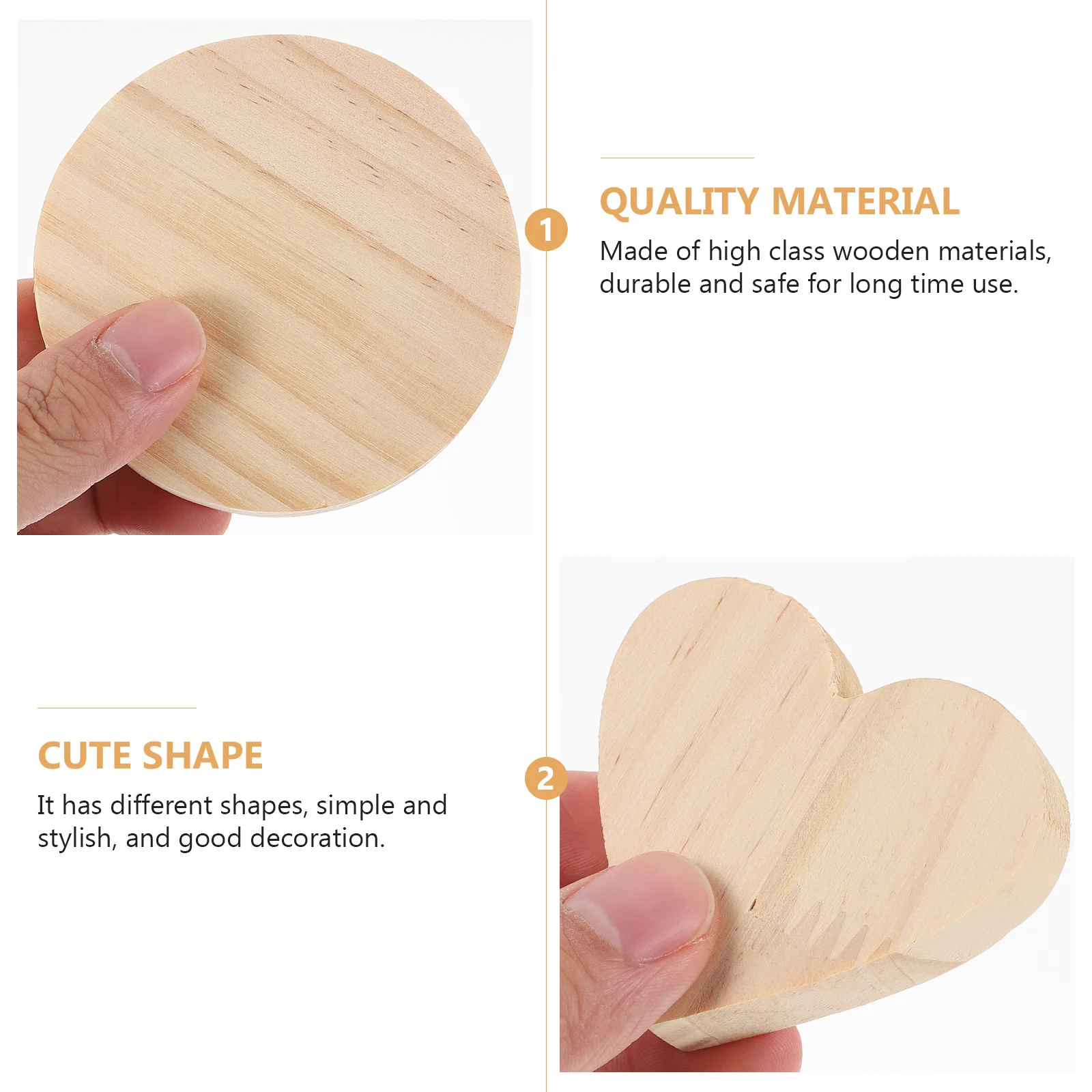 

5Pcs Wood Displaying Base Accessory Excellent Workmanship Long Time Use Store Decorate Enjoy Fun Craft Supplies