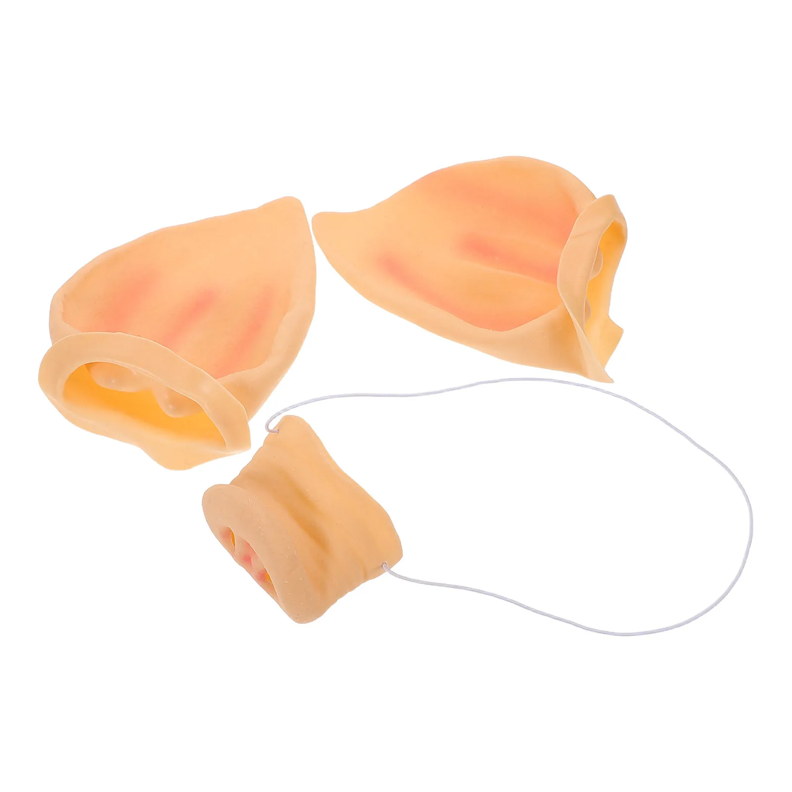 

1Set Funny Pig Cosplay Mask Set Giant Realistic Nose Ear Headband Comfortable Lightweight Animal Costume Accessories for Themed