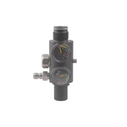 New Type Dual Gauge Pressure Regulator Pneumatic Air Relief Valve Fill Station Sodastream M18*1.5 G1/2-14 Aquarium Fittings HAP