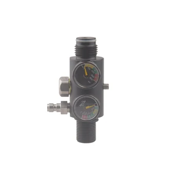 Nieuw Type Dual Gauge Drukregelaar Pneumatische Ontlastklep Vulstation Sodastream M18 * 1.5 G1/2-14 Aquarium Fittings HAP