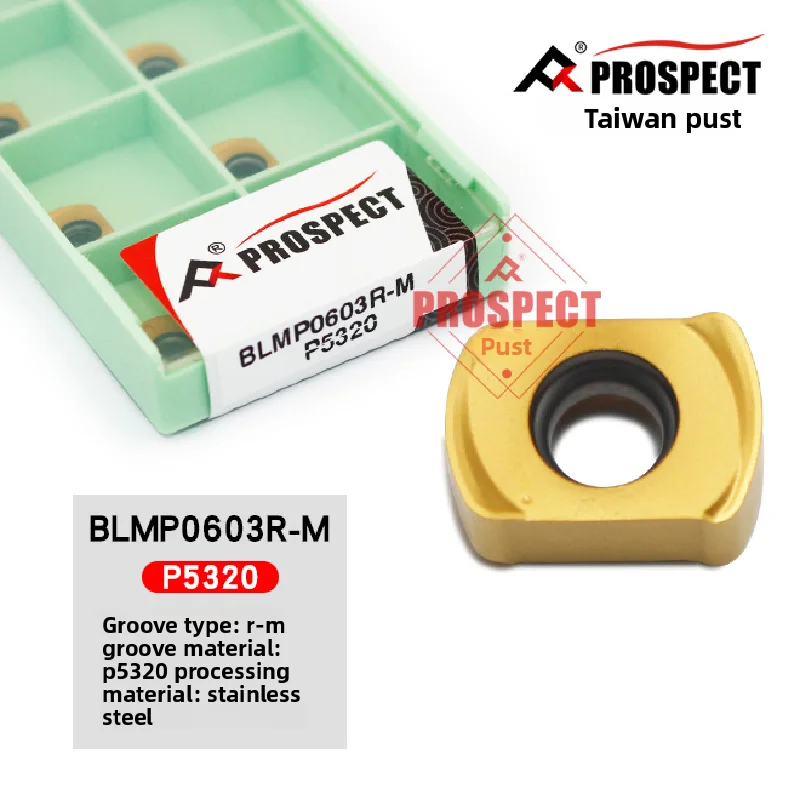 High Feed Milling Insert BLMP0603R-M P6522 P6205 P5320 for Steel & Stainless Steel | CNC Carbide Cutter Blades Durable Precision